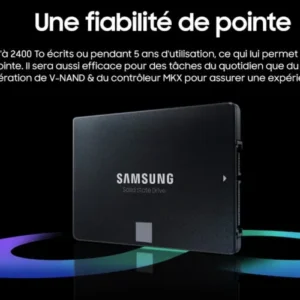 DISQUE DUR INTERNE SAMSUNG 2.5 SATA SSD 250 GO 870 EVO