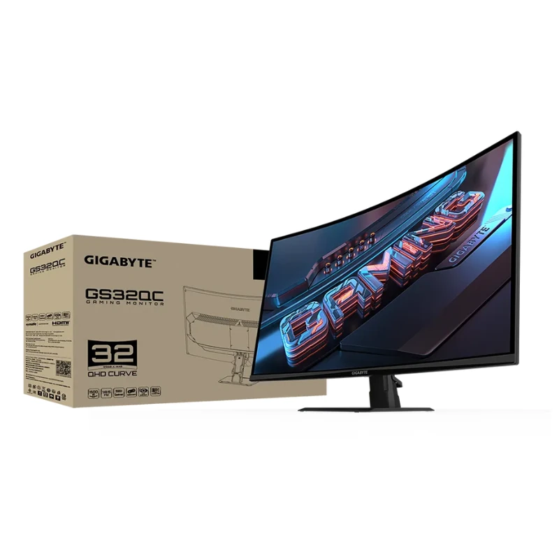 Écran Gaming GIGABYTE GS32QC – 31.5", QHD, 170 Hz, VA incurvé, FreeSync, HDR Ready – Image 4