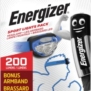 ENERGIZER SPORT LIGHTS PACK  HEADLAMP 200 LUMENS