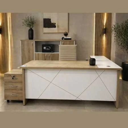 Ensemble Bureau ODESK ALPHA – Bureau + Retour + Bahut + Caisson