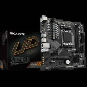 Gigabyte A620M DS3H Carte mère Micro ATX Socket AM5 AMD A620 – 4x DDR5 – M.2 PCIe 4.0 – USB 3.0 – PCI-Express 4.0 16x
