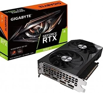 GPU NVIDIA GIGABYTE RTX 3060TI WINDFORCE OC 8GB