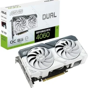 GPU NVIDIA RTX 4060 ASUS DUAL OC 8GB GDDR6 WHITE