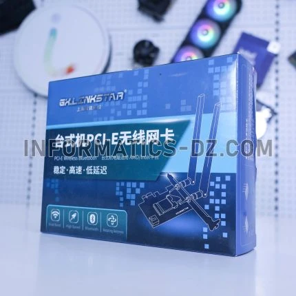 GX_LINKSTAR Wi-Fi 6E + Bluetooth 5.2 PCI-E Intel/AMD Network Card