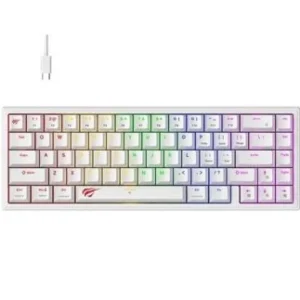 HAVIT KB874L FILAIRE MECANIQUE RED SWITCH RGB WHITE