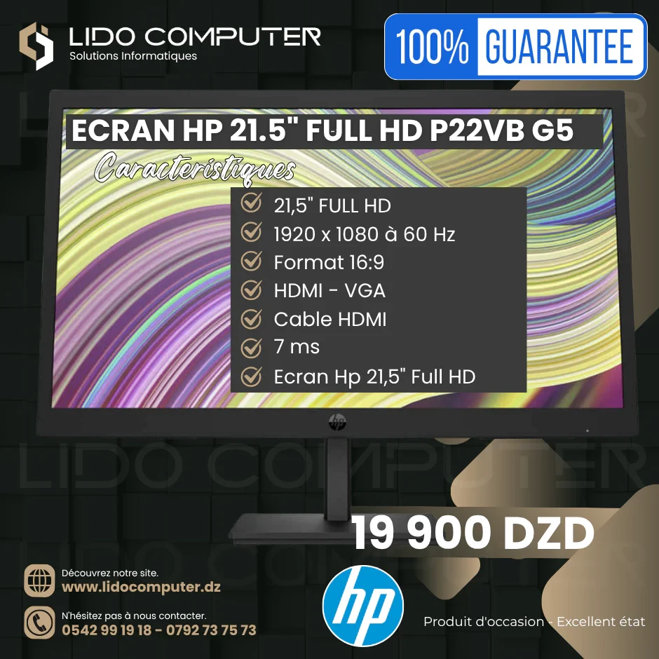 Hp ProDesk 800 G3 i5-6500T - 16 Gb - 512 Gb + Écran Hp P22VBG5 21,5" FHD – Image 3