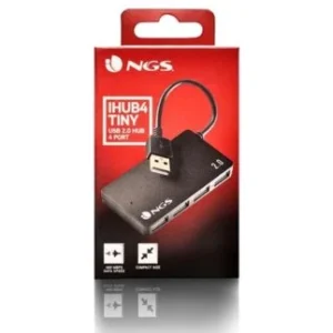 HUB NGS IHUB4 TINY USB 2.0 4 PORTS BLACK