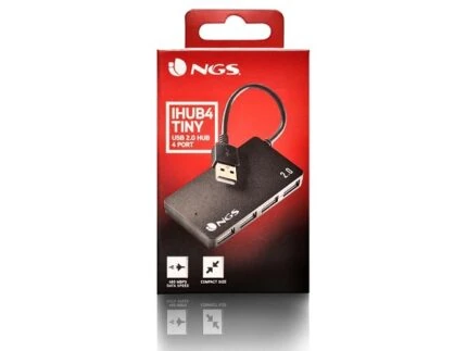 HUB NGS IHUB4 TINY USB 2.0 4 PORTS BLACK