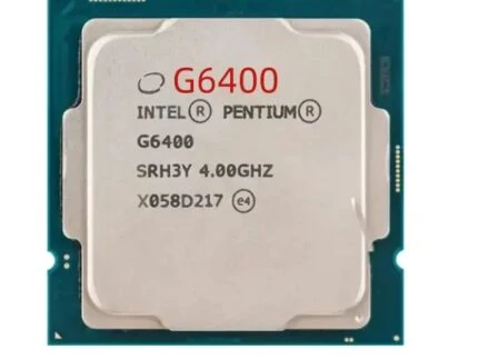 INTEL Socket 1200 PENTIUM G6500 2-COEURS 4-THREADS 4GHZ 3MO CACHE 58W Graphics 610 TRAY+VENTILLO