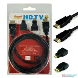KIT CABLE HDMI M/M+ADAPT MINI+MICRO HDMI