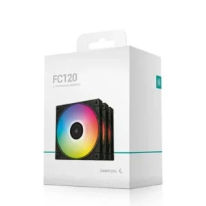 KIT FANS DEEPCOOL FC120 BLACK ARGB