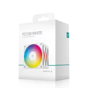 KIT FANS DEEPCOOL FC120 WHITE ARGB