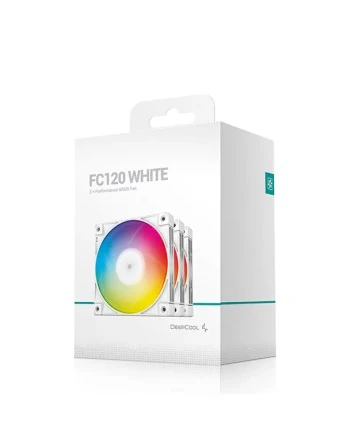 KIT FANS DEEPCOOL FC120 WHITE ARGB
