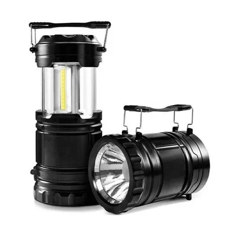 Lampe de Camping 2 en 1 , Travaux, Chasse, Tente, Pêche, Randonnée, avec Câble USB