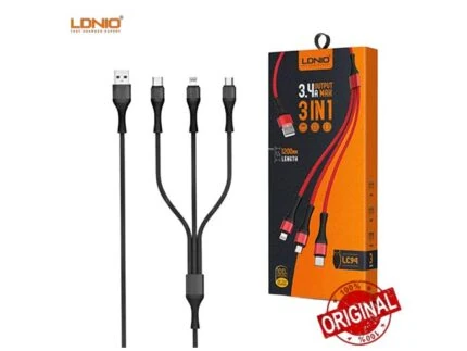 Ldnio LC94 Câble 3en1 Android Iphone Type C – Original