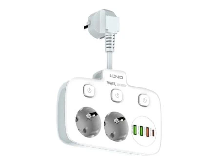LDNIO SE2435 2 PRISES + 3 USB 2500W