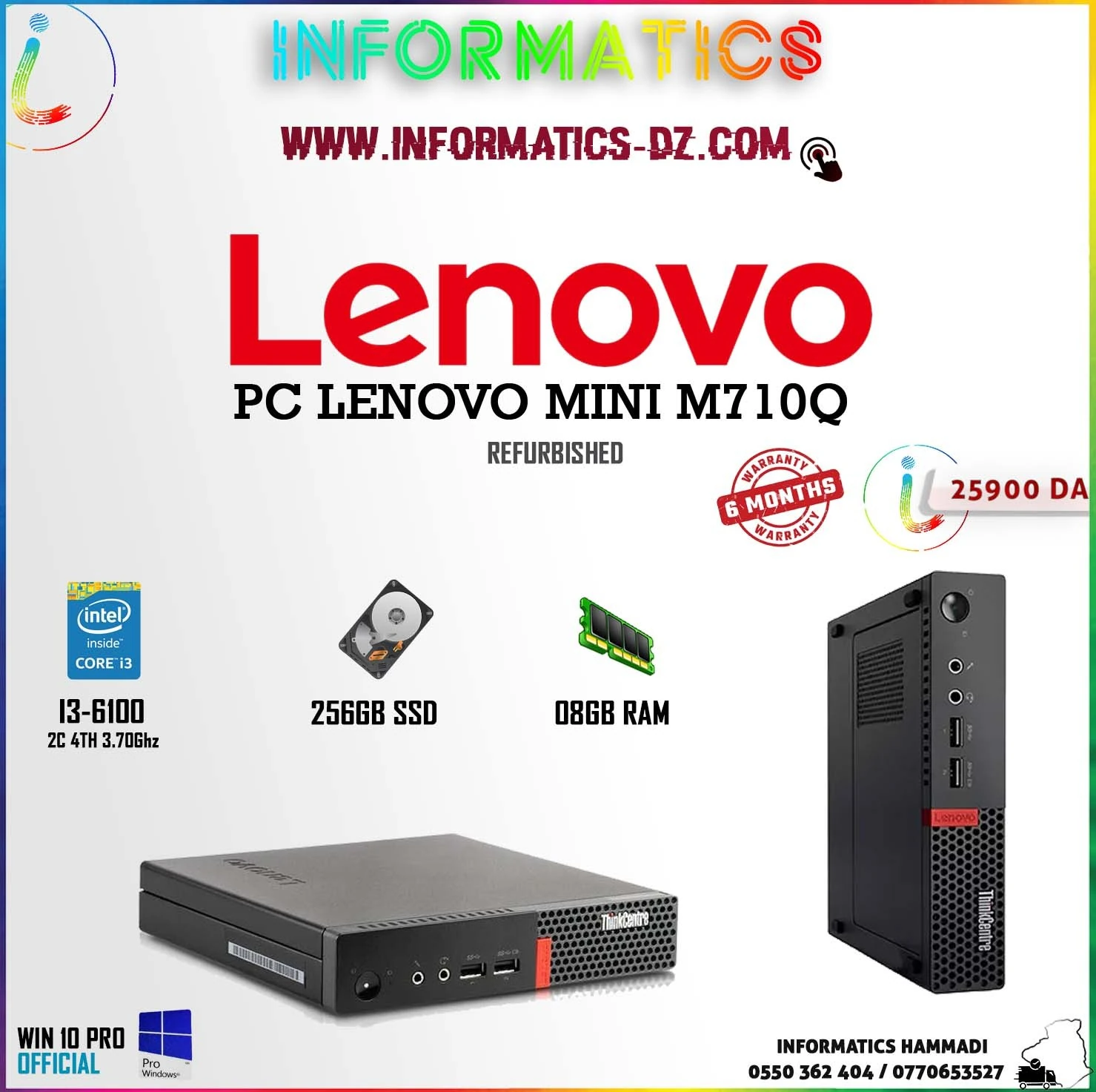 Lenovo ThinkCentre M710q Mini Desktop PC 6th generation