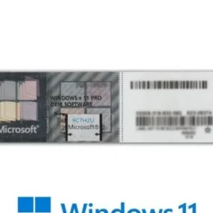 Licence Windows 11 Pro OEM 64 Bits Gris STICKER