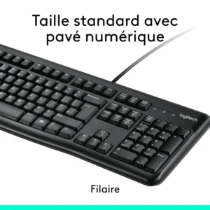 LOGITECH CLAVIER K120 FILAIRE USB (AZERTY)