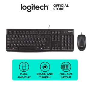 LOGITECH CLAVIER SOURIS MK120 FILAIRE USB (AZERTY)
