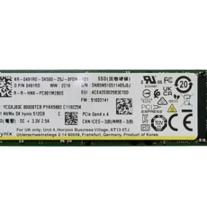 M.2 SK HYNIX BC901 512GO GEN4 7000/6500MBPS NVME 2280 RECUPE