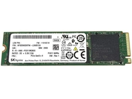 M.2 SK HYNIX SK500 256GO Gen3 x4 3400/2000MBPS NVME 2280