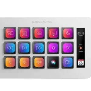MARS GAMING MSD-ONE 15KEYS + SCREEN WHITE