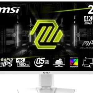 MSI 27″ MAG274UPW IPS 0.5MS 4K 160HZ HDR400 WHITE