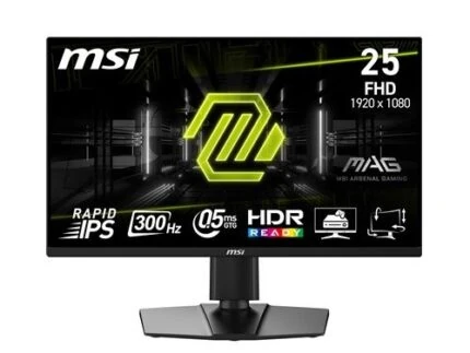 MSI MAG 255PXF 25″ 300HZ FHD IPS 0.5MS HDR ROTATIF BLACK TVD
