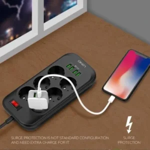 MULTIPRISE FILTRE LDNIO 6 PRISE 4USB SE6403