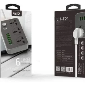 MULTIPRISE LDNIO SE3604 3 PRISES + 6 USB 2500W