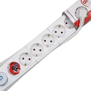MULTIPRISE VIVANCO 8 PRISES EKLS8W BLANCHE 1.4M