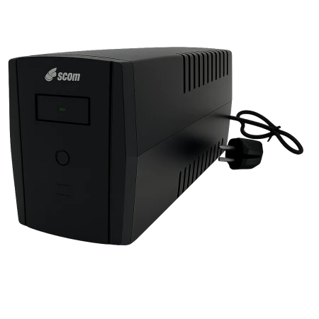 Onduleur SCOM 650 VA / 230 W – Technologie Ligne Interactive AVR – 4 Prises Secteur