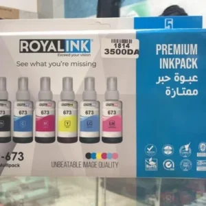 PACK ENCRE EPSON E 673 PREMIUM ROYAL INK E673