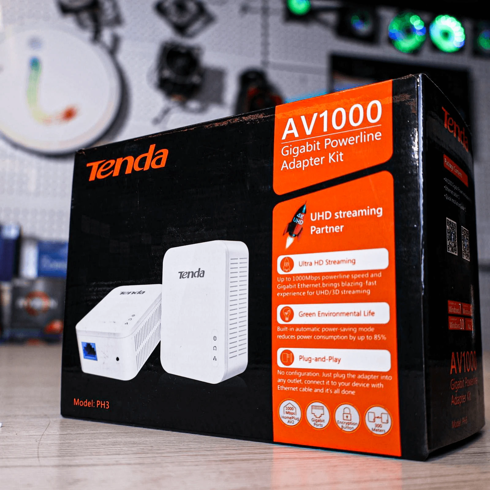 PH3 AV1000 Gigabit Powerline Adapter Kit – Dual Ethernet Ports