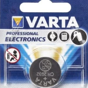 PILE CARTE MERE CR2032 VARTA LITHIUM 3V