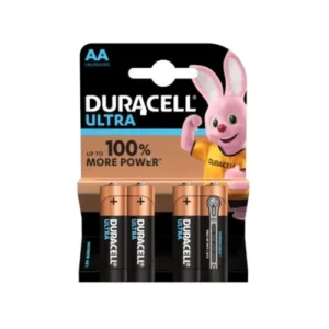 PILE DURCELL ULTRA AA 4 LR6/MX1500 3+1 FREE – LR6/MX1500.