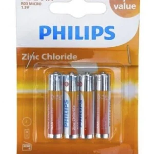 PILE PHILIPS AAA R03G4B/97 (VENTE MINIMUM 2 PIECES)