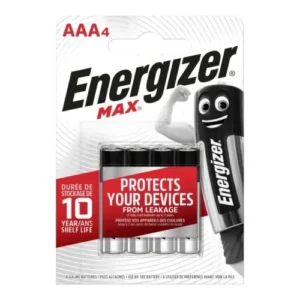 Piles Energizer Max AA / AAA 4 pièces – Jusqu’à 10x plus longue durée