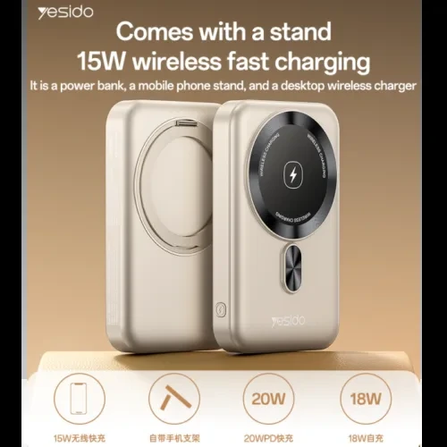 POWER BANK YESIDO YP60 WIRELESS FAST CHARGE 10000 MAH 15W