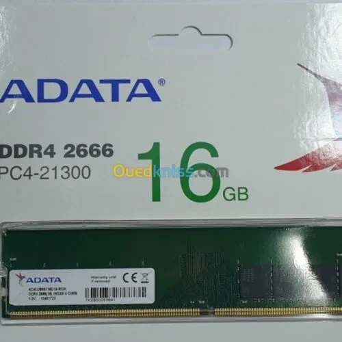 RAM ADATA DDR4 2666 GHZ 16 GO PC4 21300