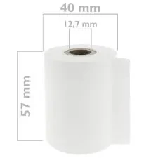 ROULEAU PAPIER THERMIQUE POUR TPE 57*40MM