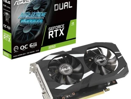 RTX 3050 ASUS DUAL X2 OC 6GB GDDR6 (7% POUR CEUX QUI VEULENT L’ACHETER SEULE)