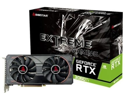 RTX 3060TI BIOSTAR 08GB 256BIT GDDR6 3DP/1HDMI EXTREME GAMING