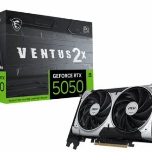 RTX 5050 8GO GDDR6 MSI VENTUS 2X OC BLACK (7% POUR CEUX QUI VEULENT L’ACHETER SEULE)