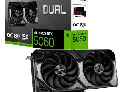 RTX 5060 08GO GDDR7 ASUS DUAL SERIES OC TVD (7% POUR CEUX QUI VEULENT L’ACHETER SEULE)