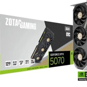 RTX 5070 12GB ZOTAC GAMING SOLID OC FAN X3 128BIT GDDR7 (7% POUR CEUX QUI VEULENT LACHETER SEULE)