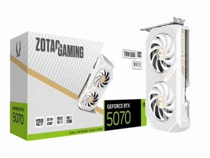 RTX 5070 12GO GDDR7 128BIT ZOTAC GAMING TWIN EDGE WHITE TVD (7% POUR CEUX QUI VEULENT L’ACHETER SEULE)