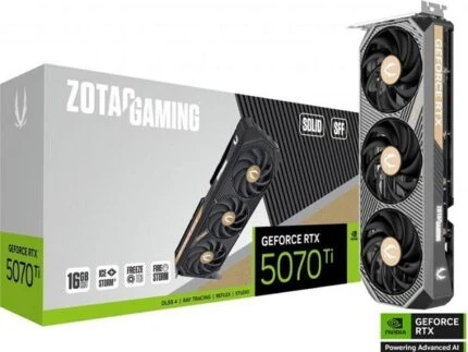 RTX 5070TI 16GB ZOTAC GAMING SOLID SFF FAN X3 256BIT GDDR7 (7% POUR CEUX QUI VEULENT L’ACHETER SEULE)