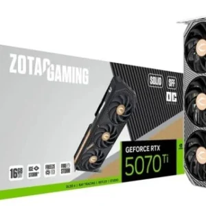 RTX 5070TI 16GB ZOTAC GAMING SOLID SFF OC 256BIT GDDR7 CONFIG (7% POUR CEUX QUI VEULENT L’ACHETER SEULE)
